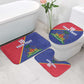 Custom Afro Haiti Football Bathroom Set Les Grenadiers