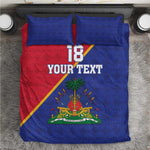 Custom Afro Haiti Football Bedding Set Les Grenadiers - undefined