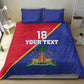 Custom Afro Haiti Football Bedding Set Les Grenadiers - undefined