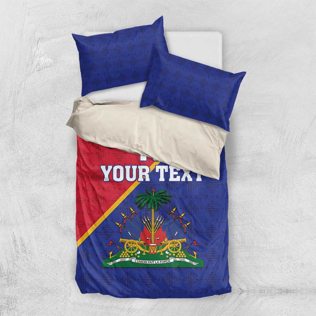 Custom Afro Haiti Football Bedding Set Les Grenadiers - undefined