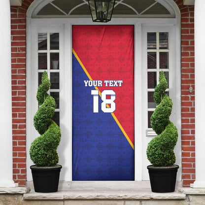 Custom Afro Haiti Football Door Cover Les Grenadiers