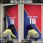 Custom Afro Haiti Football Door Cover Les Grenadiers