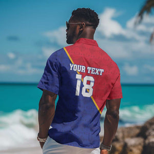 Custom Afro Haiti Football Hawaiian Shirt Les Grenadiers - African Pride