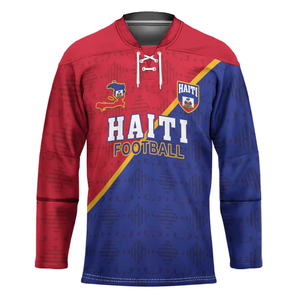 Custom Afro Haiti Football Hockey Jersey Les Grenadiers