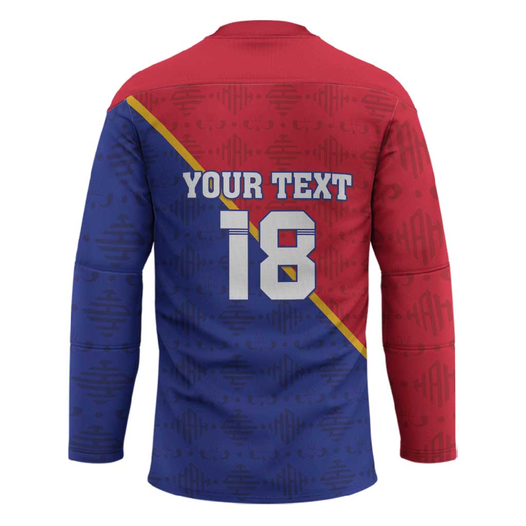 Custom Afro Haiti Football Hockey Jersey Les Grenadiers
