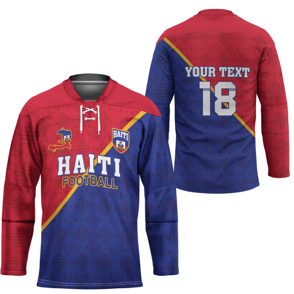 Custom Afro Haiti Football Hockey Jersey Les Grenadiers