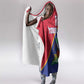 Custom Afro Haiti Football Hooded Blanket Les Grenadiers - African Pride