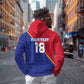 Custom Afro Haiti Football Hoodie Les Grenadiers - African Pride