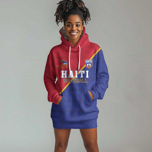 Custom Afro Haiti Football Hoodie Dress Les Grenadiers - African Pride