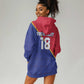 Custom Afro Haiti Football Hoodie Dress Les Grenadiers - African Pride