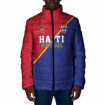 Custom Afro Haiti Football Padded Jacket Les Grenadiers