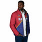 Custom Afro Haiti Football Padded Jacket Les Grenadiers