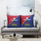 Custom Afro Haiti Football Pillow Cover Les Grenadiers