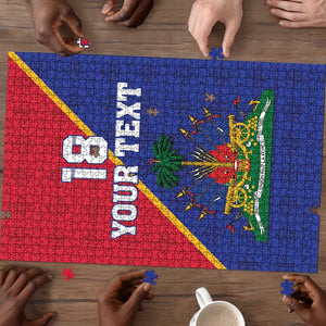 Custom Afro Haiti Football Puzzle Les Grenadiers