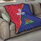 Custom Afro Haiti Football Quilt Les Grenadiers - African Pride