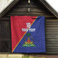Custom Afro Haiti Football Quilt Les Grenadiers - African Pride