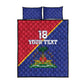 Custom Afro Haiti Football Quilt Bed Set Les Grenadiers - African Pride