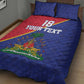 Custom Afro Haiti Football Quilt Bed Set Les Grenadiers - African Pride