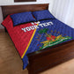 Custom Afro Haiti Football Quilt Bed Set Les Grenadiers - African Pride