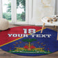 Custom Afro Haiti Football Round Carpet Les Grenadiers - African Pride