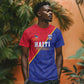 Custom Afro Haiti Football T shirt Les Grenadiers - African Pride