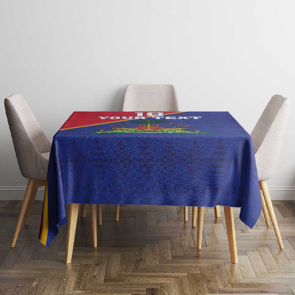 Custom Afro Haiti Football Tablecloth Les Grenadiers - African Pride