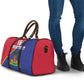 Custom Afro Haiti Football Travel Bag Les Grenadiers