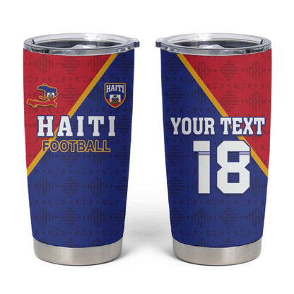Custom Afro Haiti Football Tumbler Cup Les Grenadiers - African Pride