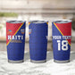 Custom Afro Haiti Football Tumbler Cup Les Grenadiers - African Pride