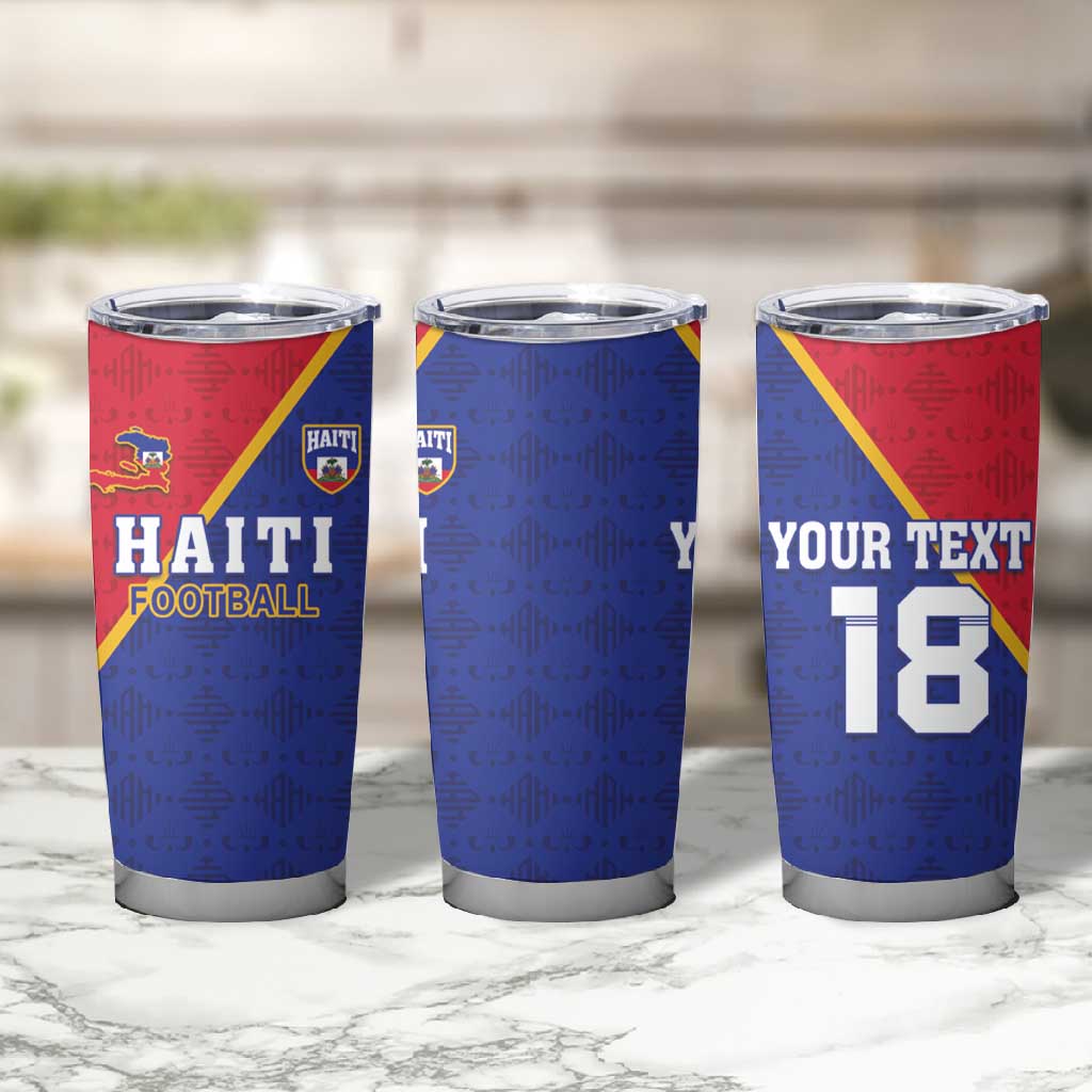 Custom Afro Haiti Football Tumbler Cup Les Grenadiers - African Pride