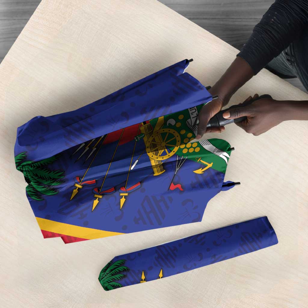 Custom Afro Haiti Football Umbrella Les Grenadiers