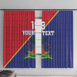 Custom Afro Haiti Football Window Curtain Les Grenadiers - African Pride