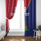 Custom Afro Haiti Football Window Curtain Les Grenadiers - African Pride