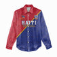 Custom Afro Haiti Football Women Casual Shirt Les Grenadiers - African Pride