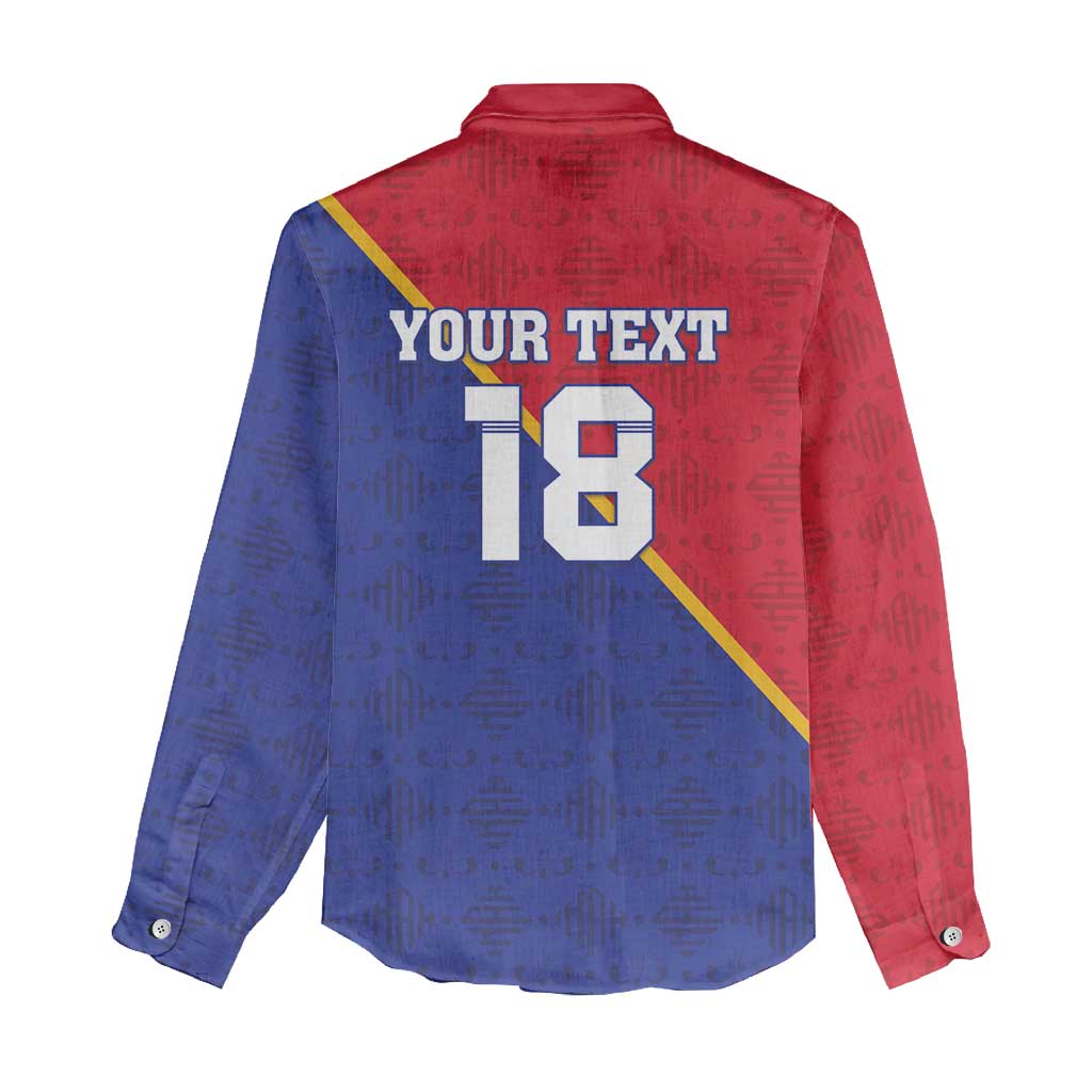 Custom Afro Haiti Football Women Casual Shirt Les Grenadiers - African Pride