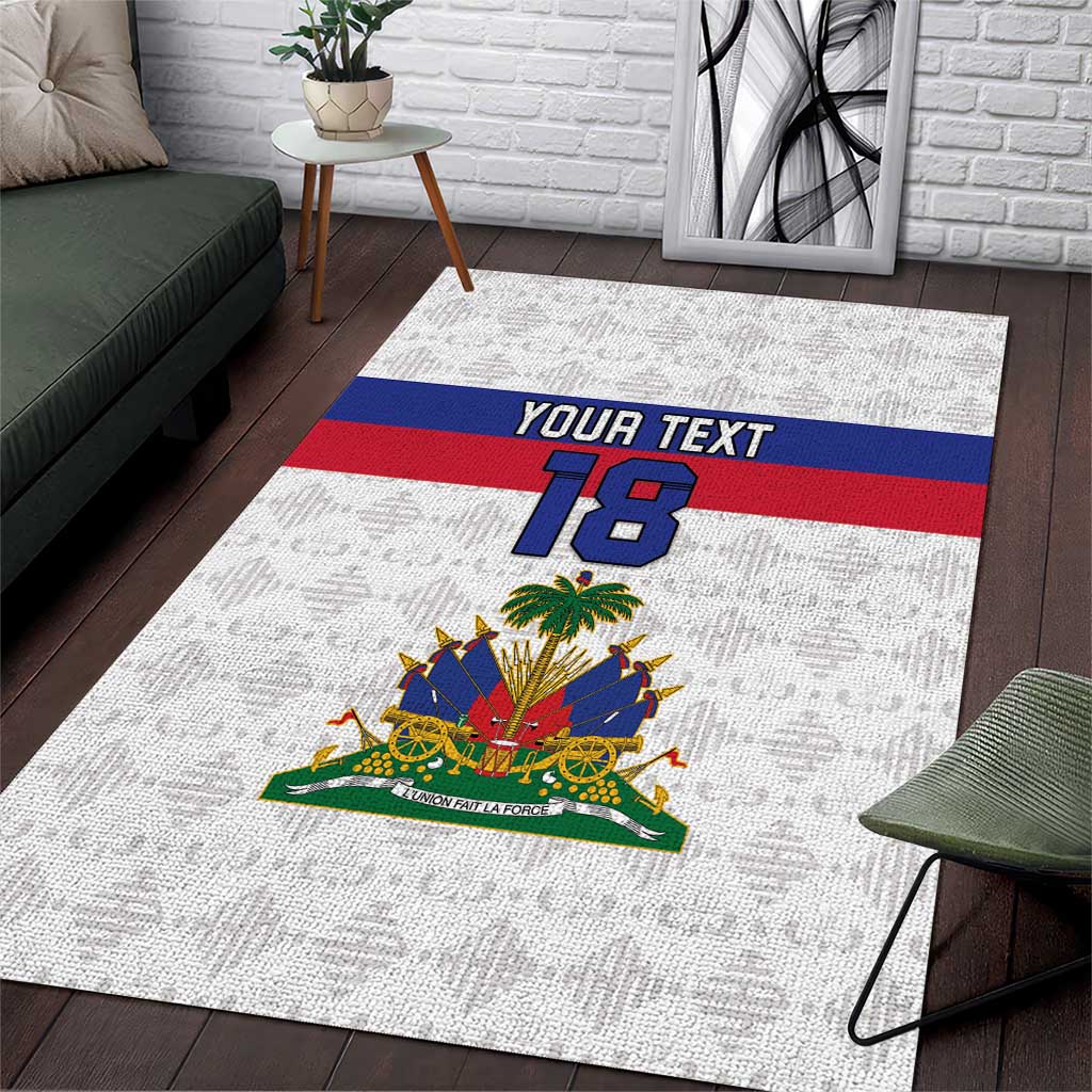 Custom Afro Haiti Football Area Rug Ekip Foutbol Ayiti - African Pride
