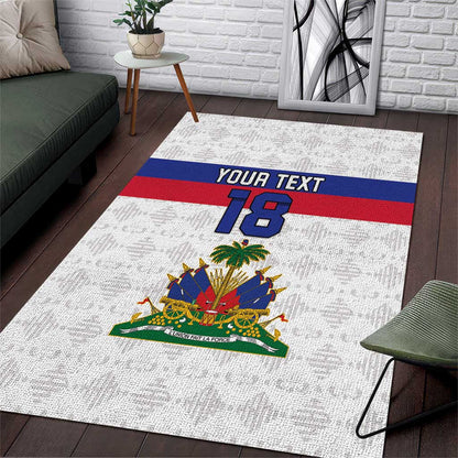 Custom Afro Haiti Football Area Rug Ekip Foutbol Ayiti - African Pride