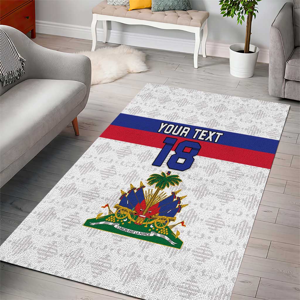Custom Afro Haiti Football Area Rug Ekip Foutbol Ayiti - African Pride