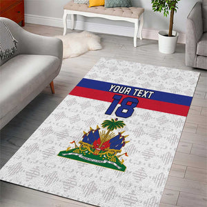 Custom Afro Haiti Football Area Rug Ekip Foutbol Ayiti - African Pride