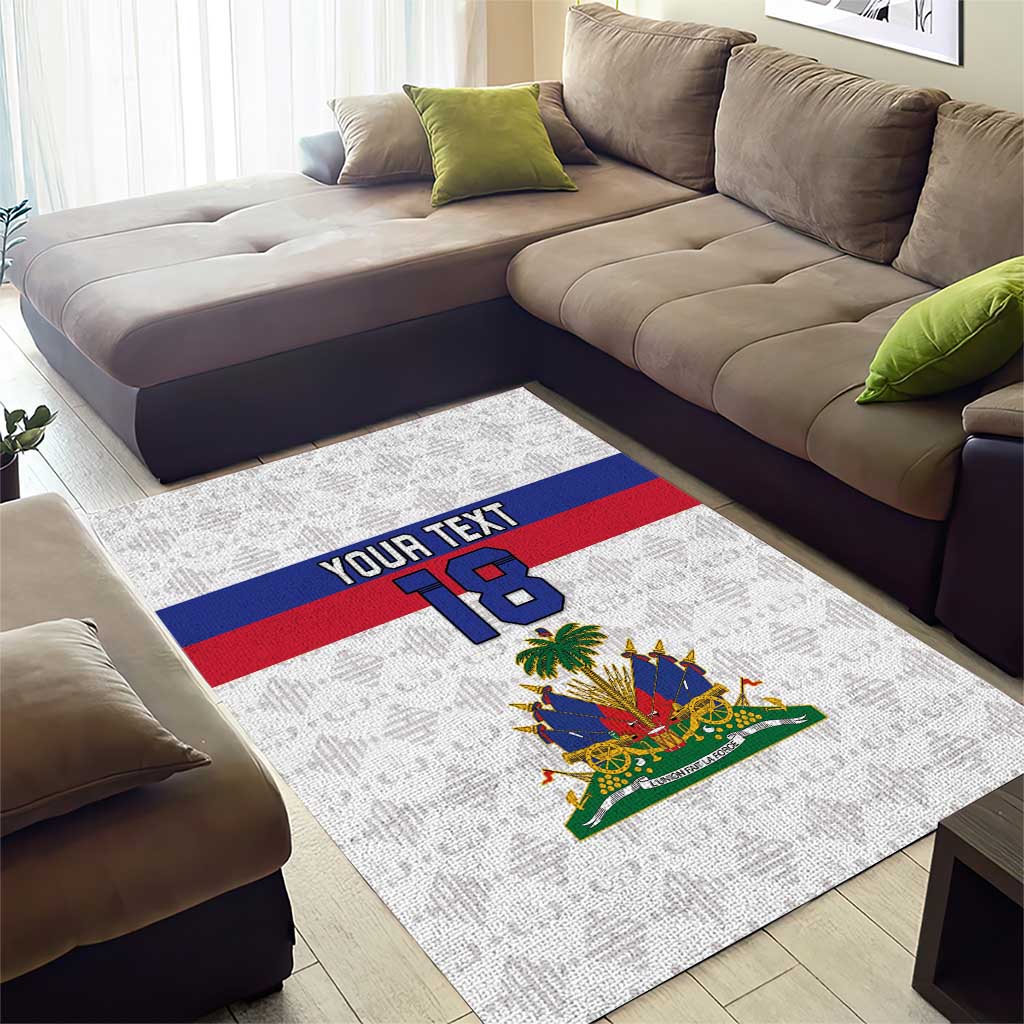 Custom Afro Haiti Football Area Rug Ekip Foutbol Ayiti - African Pride