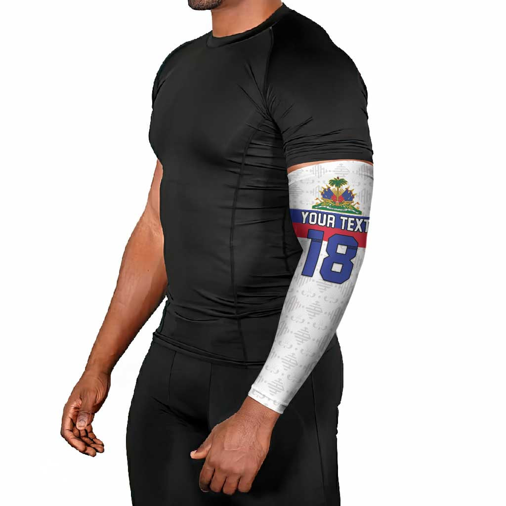 Custom Afro Haiti Football Arm Sleeves Ekip Foutbol Ayiti