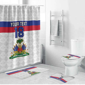 Custom Afro Haiti Football Bathroom Set Ekip Foutbol Ayiti