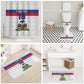 Custom Afro Haiti Football Bathroom Set Ekip Foutbol Ayiti