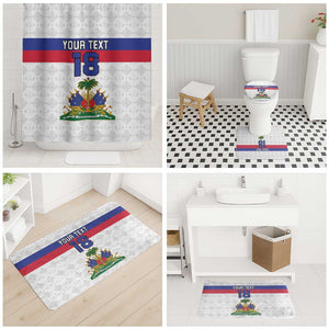 Custom Afro Haiti Football Bathroom Set Ekip Foutbol Ayiti