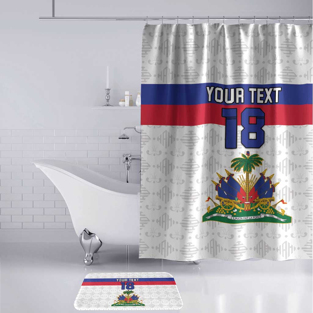 Custom Afro Haiti Football Bathroom Set Ekip Foutbol Ayiti