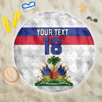 Custom Afro Haiti Football Beach Blanket Ekip Foutbol Ayiti - African Pride