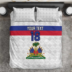 Custom Afro Haiti Football Bedding Set Ekip Foutbol Ayiti - African Pride