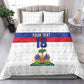 Custom Afro Haiti Football Bedding Set Ekip Foutbol Ayiti - African Pride