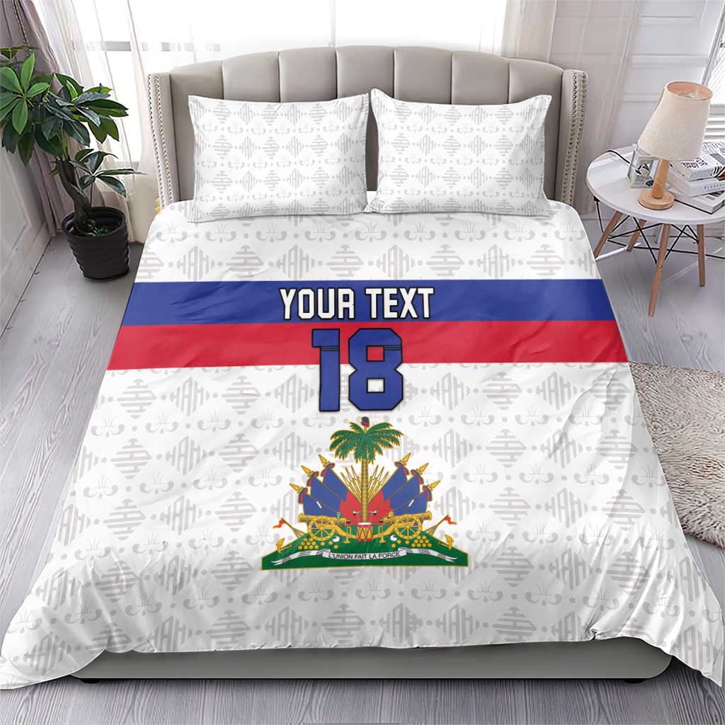 Custom Afro Haiti Football Bedding Set Ekip Foutbol Ayiti - African Pride
