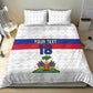 Custom Afro Haiti Football Bedding Set Ekip Foutbol Ayiti - African Pride